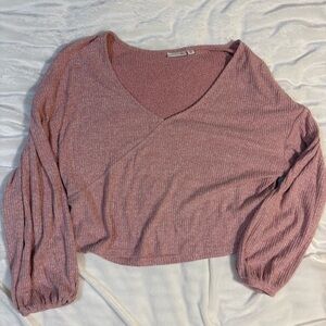 SO Textured Pink Knit Top